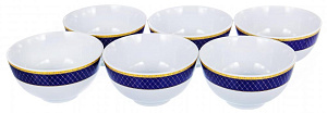 Набор пиал фарфор 6шт диаметр 11,5см подарочная упаковка СЕТКА OLAFF JDY-BOWL4GB-27 000000000001193956