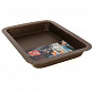 Противень 42,3х31,5х5см SWEET HOME прямоугольный антипригарный chocolate сталь
