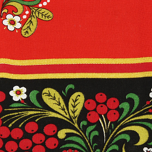 Полотенце кухонное Хохлома Клюква, 70?50 см, рогожка 000000000001148897