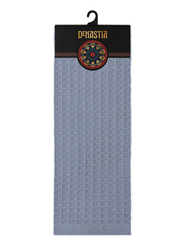 Полотенце кухонное 35х70см DE'NASTIA однотонный синий хлопок 000000000001213593