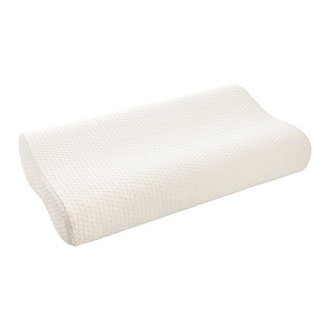 Подушка анатомическая 60x35x10/8см DE'NASTIA мемори с валиком белый пенополиуретан 000000000001220161
