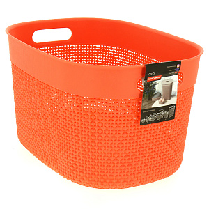 Корзина для хранения PLAST TEAM OSLO 18л коралл РТ1353/ПЦСКОРАЛ 000000000001187587