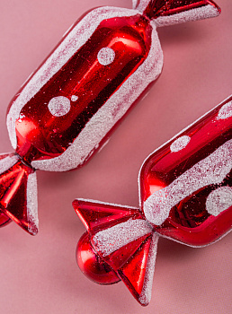 Декоративное украшение Конфетка 12,5см 2шт MANDARIN пластик 000000000001209388