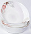 Набор столовой посуды 13 предметов OLAFF ЖОЗЕФИНА (тарелка 19см-6шт, салатники 650мл 17,5см-6шт + 950мл 20см-1шт) подарочная упаковка опал 000000000001216135