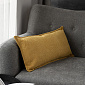 Подушка декоративная 30х60см DE'NASTIA на молнии желтый шенилл меланж полиэстер