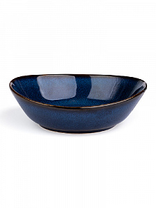 Тарелка суповая глубокая 13см 300мл DE'NASTIA малая синий керамика 000000000001210845