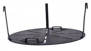 Подставка для шампуров на учаг для казана 12л D42см с шампурами 5шт KUKMARA 000000000001210743