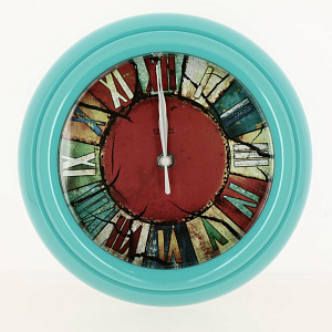 Часы настенные П6-16-27 Калейдоскоп в бирюзовом 000000000001158291