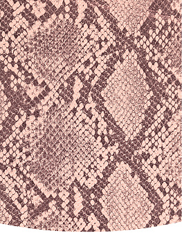 Салфетка сервировочная 45х32см DE'NASTIA Питон овал розовый искусственная кожа ПВХ 000000000001214111