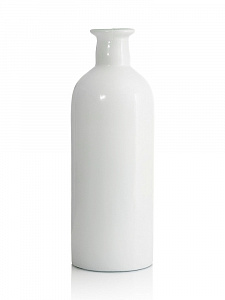 Ваза декоративная 2,1л 12x12x34см DE'NASTIA Египет бутылка ручная работа высокая белый стекло 000000000001220899