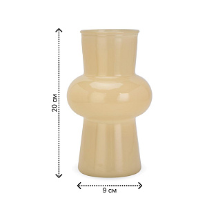 Ваза 20см Grace желтый стекло 000000000001224015