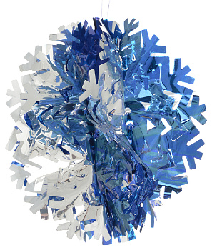 Гирлянда новогодняя Снежинка объемная цветная Magic Time, 20?10 см 000000000001151021