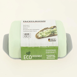 Масленка 15,5х10,5х5см FACKELMANN ECOLUTION с крышкой биопластик 000000000001207716