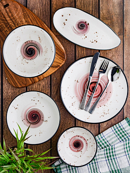 Салатник 18см TULU PORSELEN Galaxy milky/bordeaux фарфор 000000000001212282