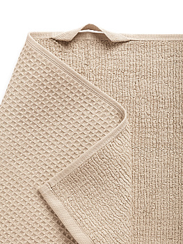 Полотенце кухонное DeNASTIA вафля/махра 470gsm 35x75, хлопок, какао D100306 000000000001221598