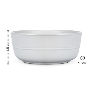 Набор столовой посуды 16 предметов белый матовый керамика 000000000001219905