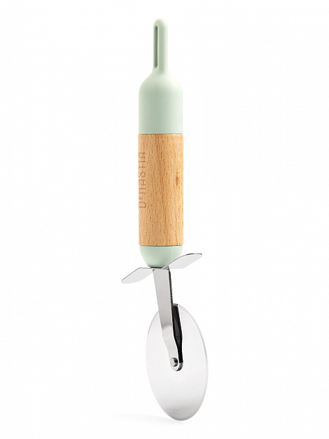 Нож для пиццы 6,5см DE'NASTIA деревянная ручка из бука мятный нержавеющая сталь 000000000001213992