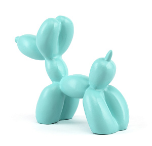 Фигура декоративная 8см Собака мятный керамика 000000000001216471