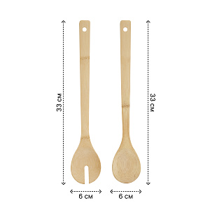Набор приборов для салата 2шт 33х6х0,8см бамбук 000000000001221632