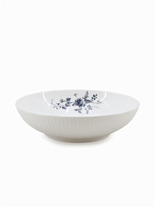 Тарелка суповая 20см 650мл DE'NASTIA Флер Гранит белый фарфор 000000000001229627