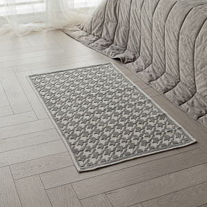 Коврик универсальный 60x100см DE'NASTIA гусиная лапка серый хлопок 100% 000000000001219476