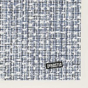 Салфетка сервировочная 30x45см DE'NASTIA шанель синяя/белая 75%пвх 25%полиэстер 000000000001207456