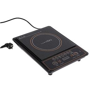 Плитка электрическая 1конфорка LUAZON HOME LIP-001 индукционная 2100Вт черная металл пластик стекло 000000000001206787