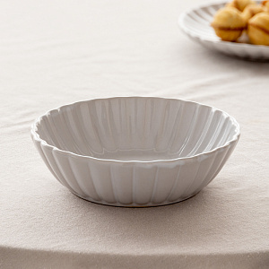 Салатник 17,7см/680мл LUCKY Ракушка белый керамика 000000000001220844