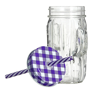 Кружка-банка 400мл Кактус стекло 000000000001170138