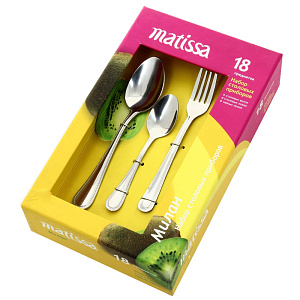 Набор столовых приборов Милан Matissa, 18 предметов 000000000001005464
