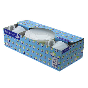 TRIANON Набор чайный 8 предметов 280мл LUMINARC стекло 000000000001004175