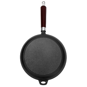 Сковорода 22см SOFTUYUT деревянная ручка чугун 000000000001219076