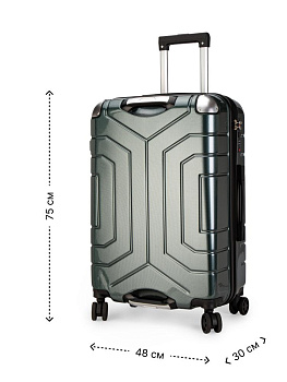 Чемодан на колесах L (48х30х75см) соты хаки PC 000000000001226584