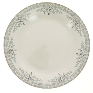 Тарелка подстановочная 230мм, рис.3209,бирюза,105-03032 000000000001177543