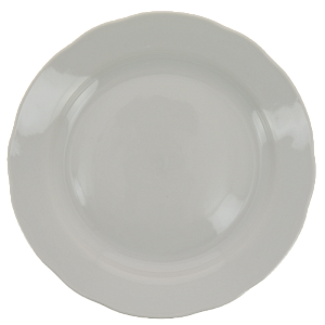 Тарелка фарфор десертная 240 мм Вырезной край Белая,021172 000000000001193494