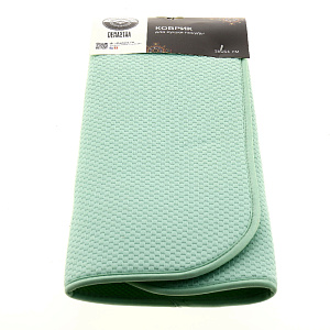 Коврик для сушки посуды DE'NASTIA 38х51см мятный T000207 000000000001182916