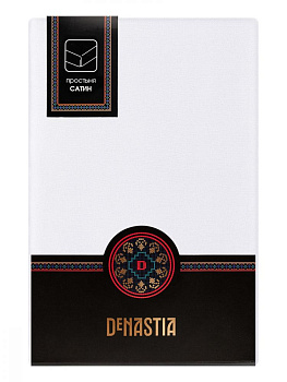 Простыня 250x240см DE'NASTIA белый сатин NEW хлопок 100% 000000000001215797