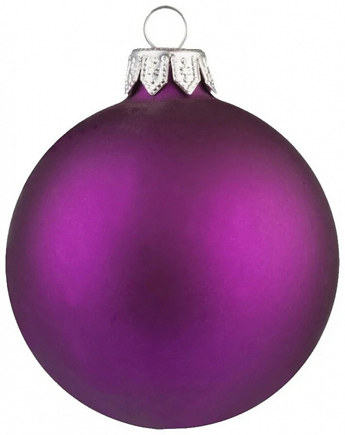 Украшение декоративное Шар 5,5см MOROZCO фиолетовый матовый пластик 000000000001220370