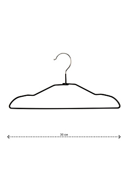 Набор вешалок детской одежды 5шт 30см FORA kids черный металл с ПВХ покрытием 000000000001228140