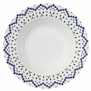 Тарелка суповая 21,7см APOLLO Glaze Blue фарфор GLB-06 000000000001197681