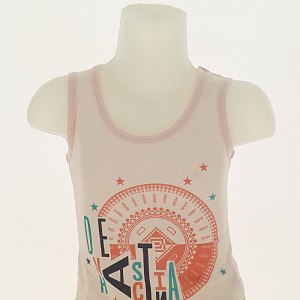 Майка для девочки DE'NASTIA трикотаж 158 (12-13лет) персик 100%Хлопок I000031 000000000001178175