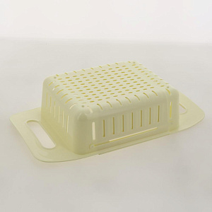 Дуршлаг 48х38см VERDEдля овощей в раковину универсальный желтый полипропилен 000000000001205685