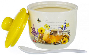 Сахарница с фарфор.ложкой,под.уп.,110-07022,Миель 000000000001177438