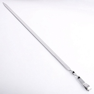 Шампур для шашлыка 55см (±)2см прямой ручка с кольцом нержавеющая сталь 000000000001211083