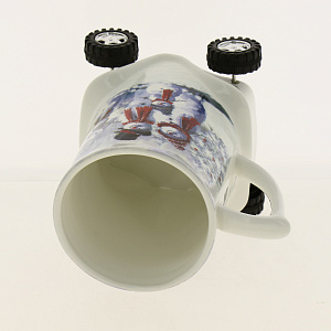 КРУЖКА  ЗИМНЯЯ СКАЗКА  НА КОЛЕСИКАХ 350 МЛ. (КОР=36ШТ.) 000000000001181834