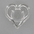 Подсвечник декоративный "Сердце" D4см стекло R011229 000000000001200349