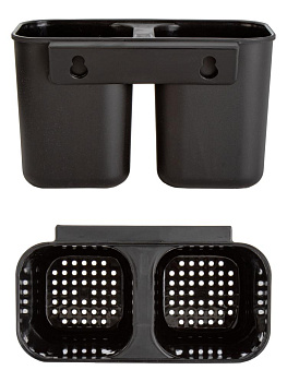 Сушилка для посуды 43х23х11,5см черный хромированное железо/полипропилен 000000000001229354