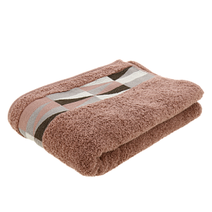 Полотенце 70х130см CLEANELLY BASIC Трианголи махровое плотность 460гр/м вишневый 100% хлопок ПЦ3501-4477,18-1436 000000000001201420