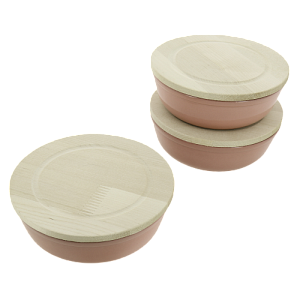 Набор для холодца 3шт Традиция (600мл/крышка-доска разделочная) розовый керамика 000000000001207300