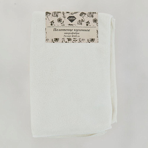 Полотенце кухонное 40x60см LUCKY молочное микрофибра 100% полиэстер 000000000001207682